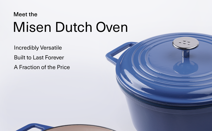 Misen Dutch Oven 7 qt / Grill / Black